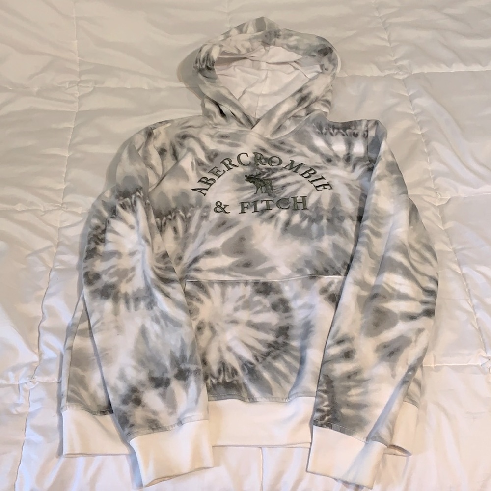 Abercrombie and Fitch Tie Dye Logo Hoodie